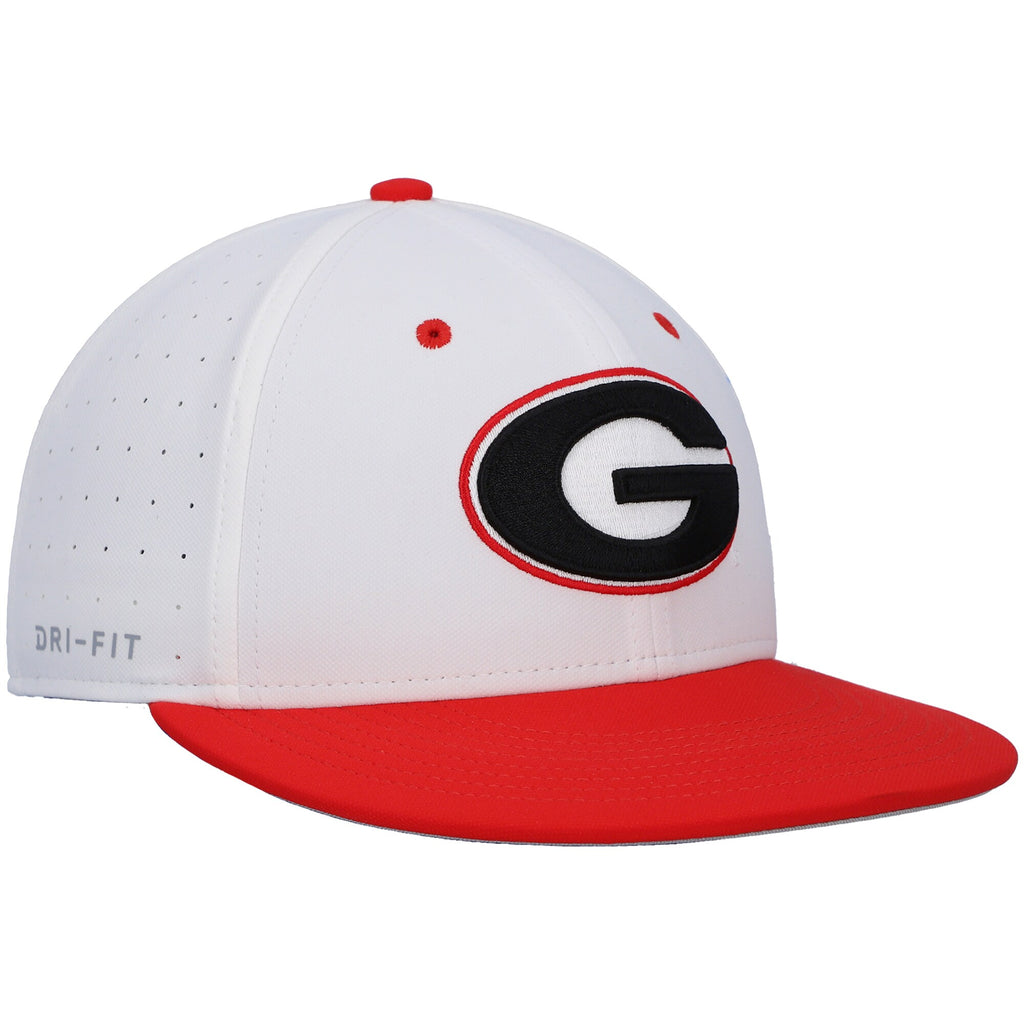 UGA Nike Fitted Baseball - White – Red Zone- Athens,
