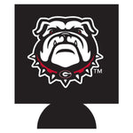 UGA New Bulldog Head Double-Sided Can Cooler