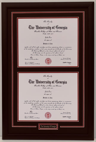 Double Dawg Diploma Frame