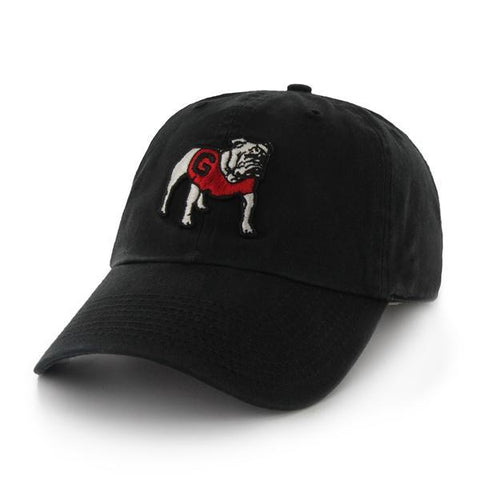 UGA Adjustable Standing Bulldog Cap - Black