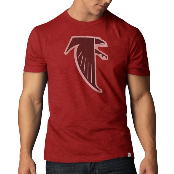 Vintage Atlanta Falcons Football Art T-Shirt by Row One Brand