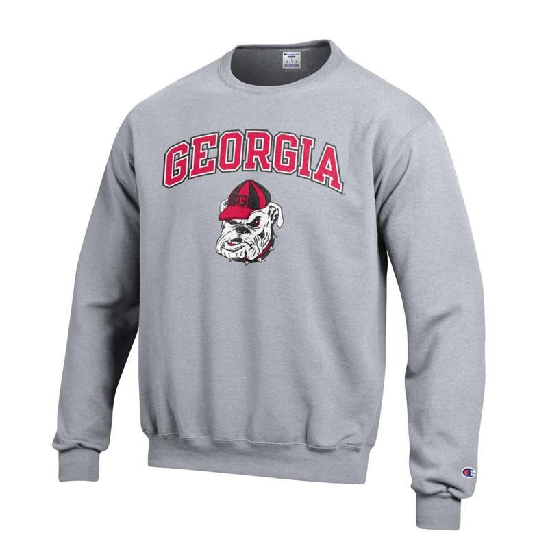 Champion UGA Georgia Crew Sweatshirt - Gray – The Red Zone