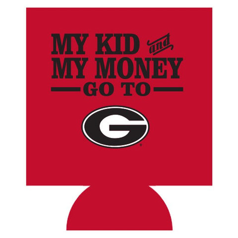 UGA My Kid And My Money Double-Sided Can Cooler
