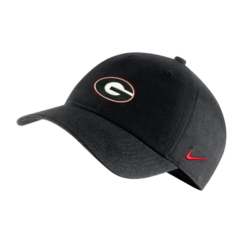 UGA Nike Heritage Oval G Cap - Black