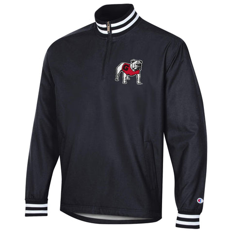 Champion UGA 1/4 Zip Pullover Jacket - BLACK