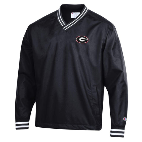 UGA Oval G Champion Pullover Jacket - Black