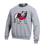 UGA Champion Standing Bulldog Logo Sweatshirt - GRAY