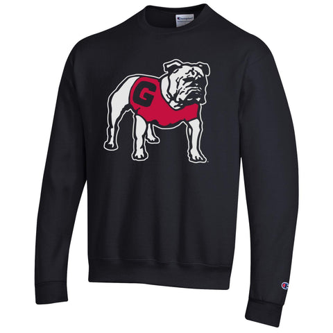 UGA Champion Standing Bulldog Logo Sweatshirt - BLACK