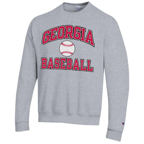 Champion UGA Georgia Baseball Crew Sweatshirt- FINAL SALE