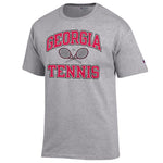 UGA Champion TENNIS T-Shirt - Gray MEDIUM ONLY