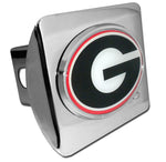 UGA Georgia Bulldogs Chrome Oval G Hitch Cover