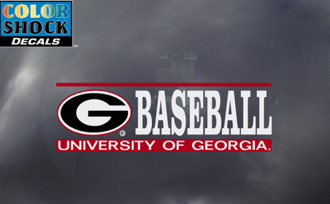 UGA Georgia Bulldogs Baseball Decal