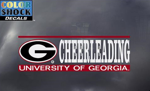 UGA Georgia Bulldogs Cheerleading Decal