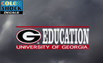 UGA Georgia Bulldogs Education Decal