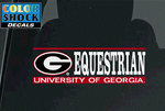 UGA Georgia Bulldogs Equestrian Decal