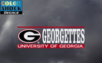 UGA Georgia Bulldogs Georgettes Decal