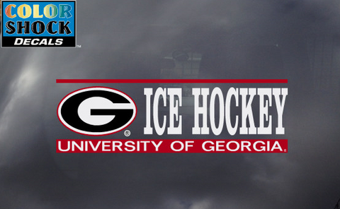 UGA Georgia Bulldogs Ice Hockey Decal