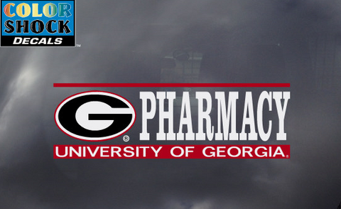UGA Georgia Bulldogs Pharmacy Decal
