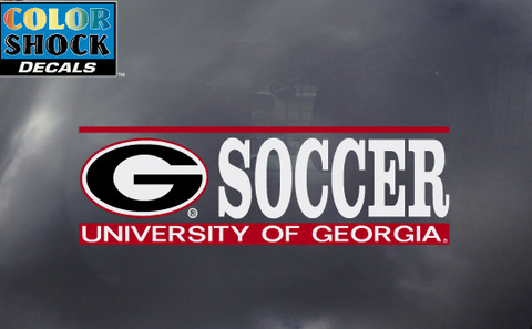 UGA Georgia Bulldogs Soccer Decal