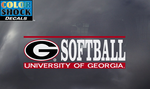 UGA Georgia Bulldogs Softball Decal