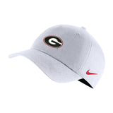 UGA Nike Heritage Oval G Cap - White