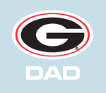 UGA Georgia Bulldogs Oval G & DAD Decal