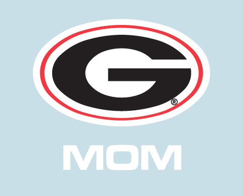 UGA Georgia Bulldogs Oval G & MOM Decal