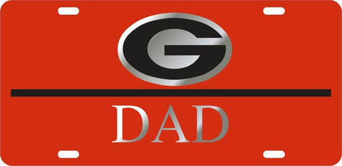 UGA Georgia Dad Car Tag