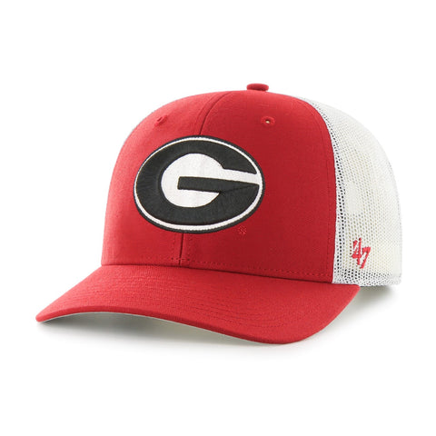 UGA Oval G Snapback Trucker Hat - Red