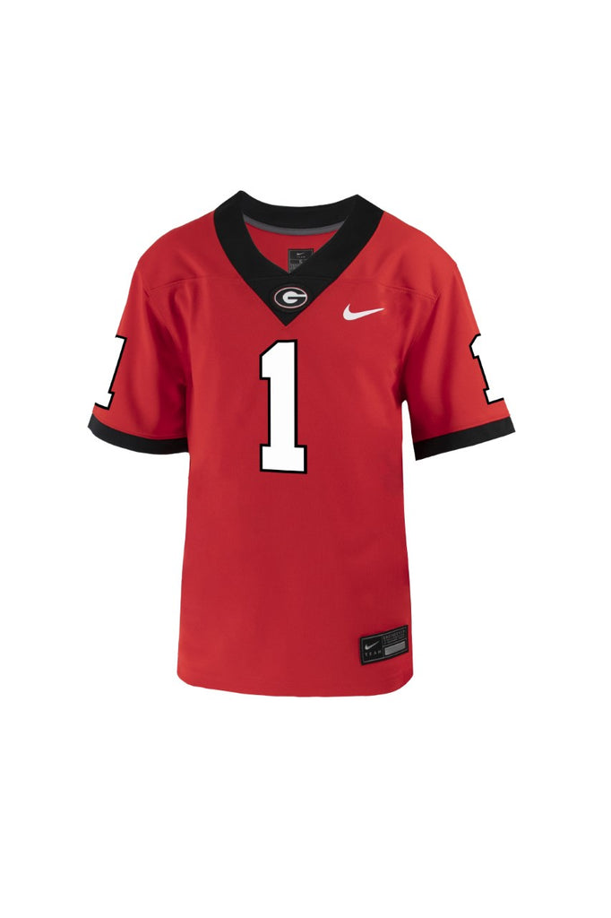 UGA Nike #1 KIDS Football Jersey - Red – The Red Zone- Athens, GA