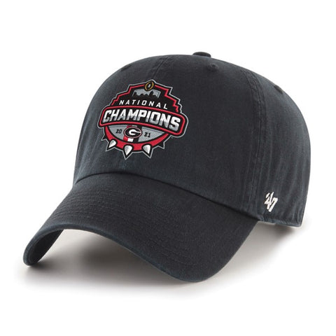 UGA 2021 National Champs Logo Cap - Black