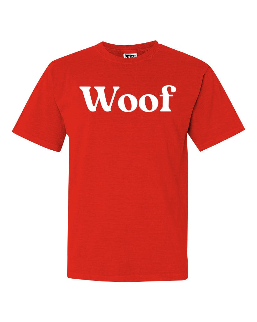Comfort Colors Woof T-Shirt – The Red Zone- Athens, GA
